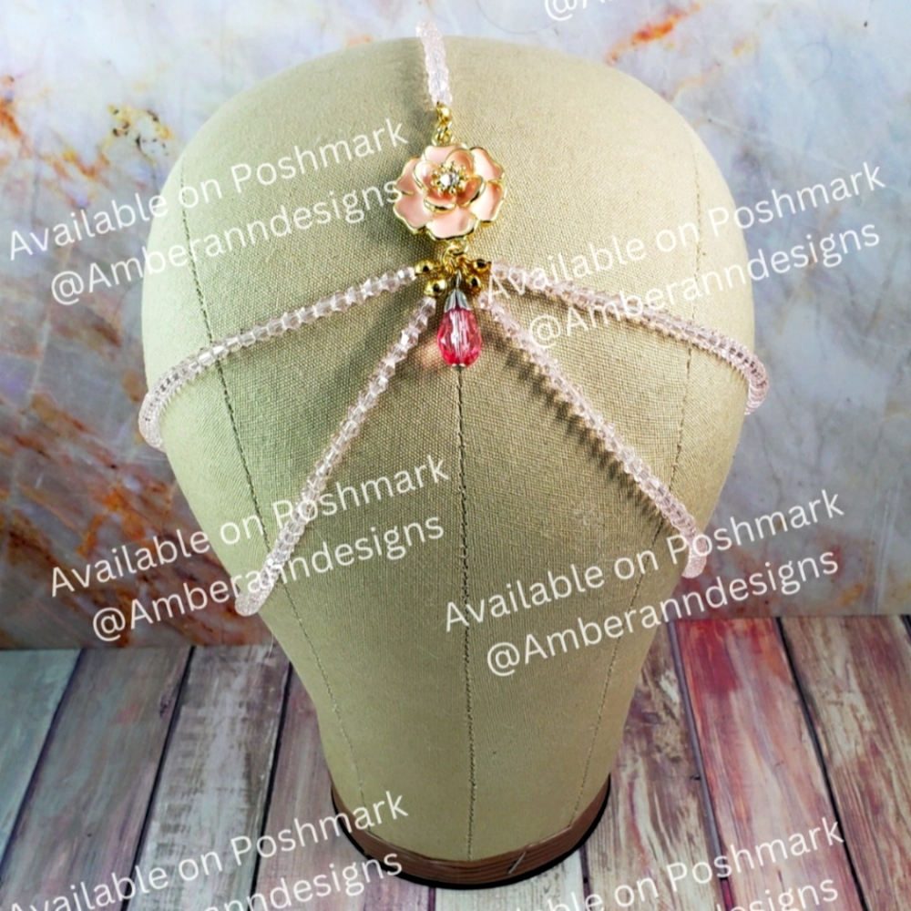 Pink Crystal Headpiece